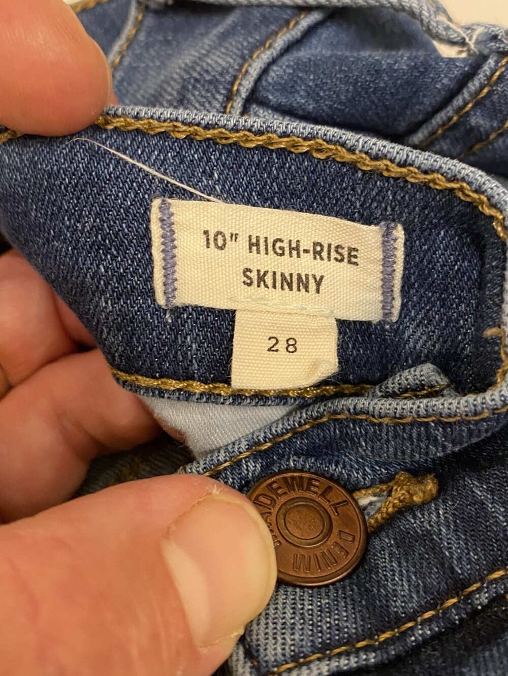 Madewell Women's Jeans Size 31 10" High Rise Skinny - Picture 2 of 9